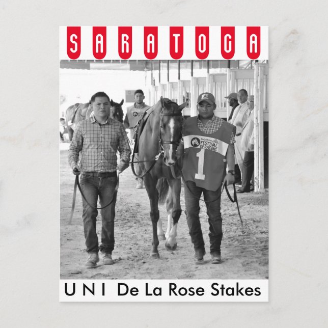 Uni, Jorge Abreu & Shug McGaughey Postcard (Front)