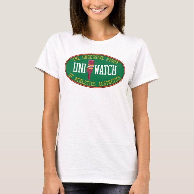 Uni Watch Babydoll (alternate) T-Shirt (Front)