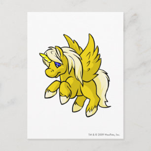 Uni Yellow Postcard