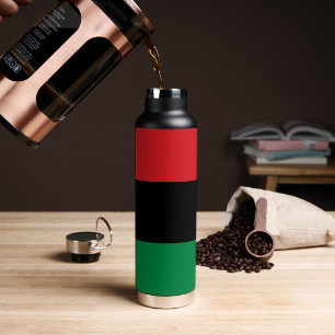 Unia Symbol & Pan African Flag, Kwanzaa Water Bottle