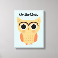 UnibrOwl Unibrow Owl | Funny Cute Eyebrows Owl