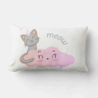 unicat cloud meow pillow
