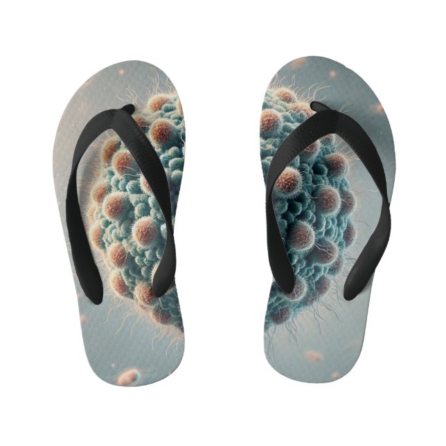 Unicellular Life Kids Flip Flops  (Footbed)