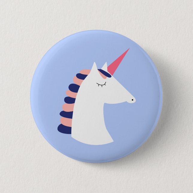 Unicorn 6 Cm Round Badge (Front)