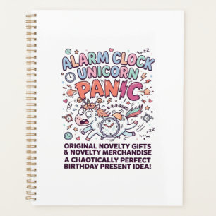 Unicorn Alarm Clock Unicorn Panic Bold Typography  Planner