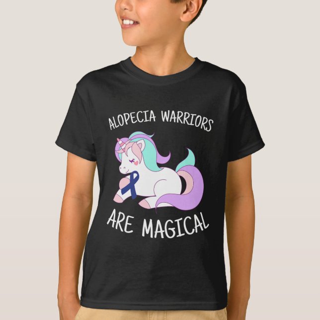 Unicorn Alopecia Warrior Gift T-Shirt (Front)