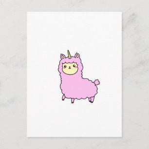 UNICORN ALPACA LLAMA shirts, accessories, gifts Postcard