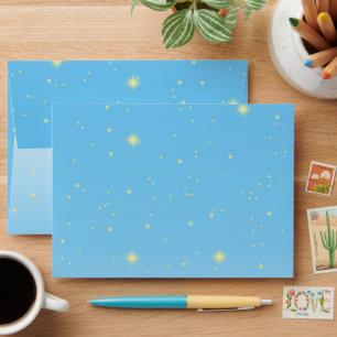 Unicorn and Fairy Magic Birthday Party Envelope