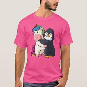 Unicorn And Penguin Cute Animals For Women Animal  T-Shirt