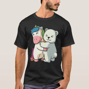 Unicorn And Polar Bear Cute Icebear For Women Anim T-Shirt