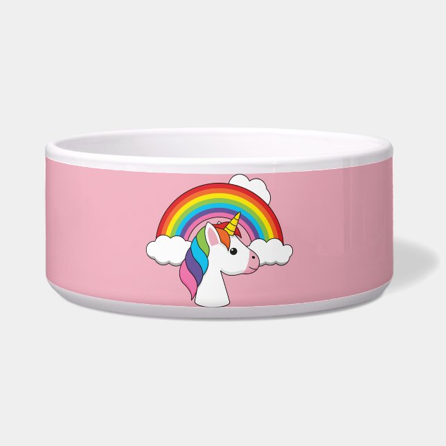 Unicorn and Rainbow with Clouds Kawaii (Front)