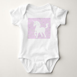 Unicorn and Stars Baby Bodysuit