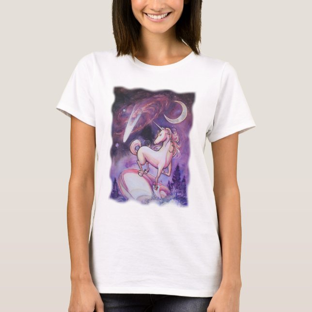 Unicorn and the Night Sky T-Shirt (Front)