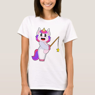 Unicorn Angler Fishing rod Fishing T-Shirt