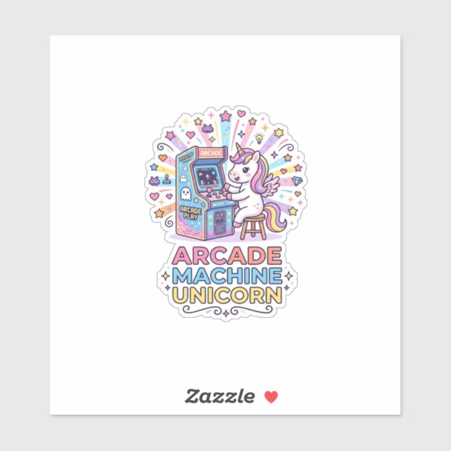 Unicorn Arcade Machine Unicorn Print Ready POD Art (Sheet)