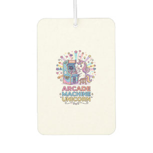 Unicorn Arcade Machine Unicorn Print Ready POD Art Car Air Freshener
