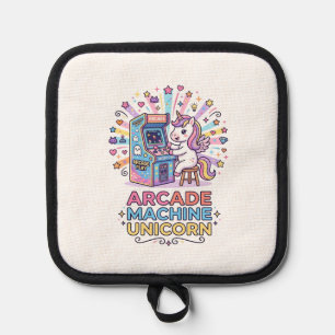 Unicorn Arcade Machine Unicorn Print Ready POD Art Pot Holder