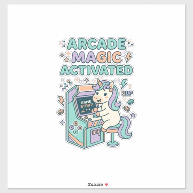 Unicorn Arcade Magic Activated Trendy Product Grap (Sheet)