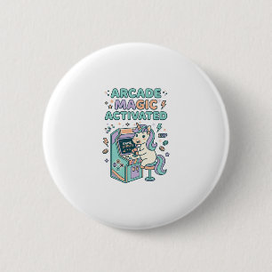Unicorn Arcade Magic Activated Trendy Product Grap 6 Cm Round Badge