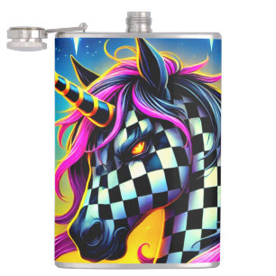Unicorn Art Hip Flask