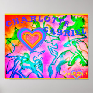 UNICORN ART POSTER W/ NAMES