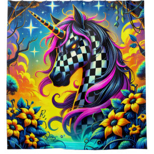 Unicorn Art Shower Curtain