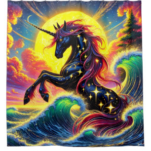 Unicorn Art Shower Curtain