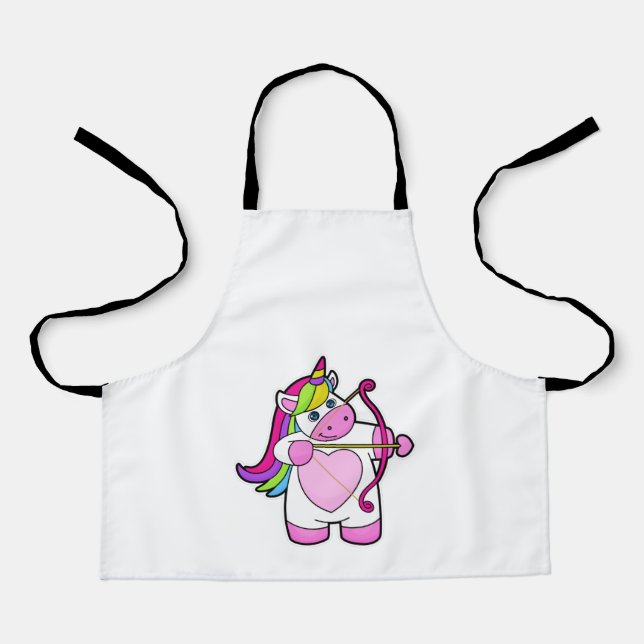 Unicorn as Archer with Bow and Arrow Apron (Front)