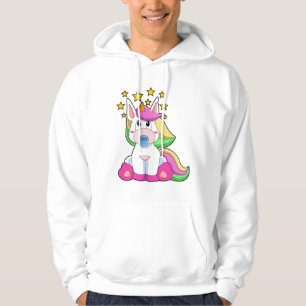 Unicorn as Baby with Pacifier Hoodie