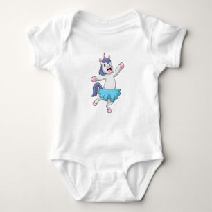 Unicorn as Ballerina at Ballet Baby Bodysuit