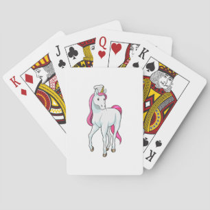 Unicorn as Cook with Chef hat Playing Cards
