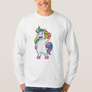 Unicorn as Hairdresser with Hairspray T-Shirt