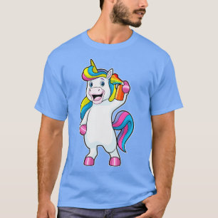 Unicorn as Hairdresser with Hairspray T-Shirt