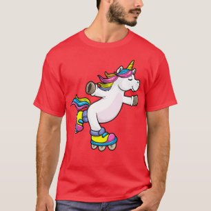 Unicorn as Inline Skater with Inline Skates T-Shirt