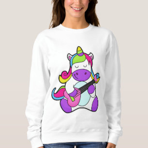 Unicorn as Musician with Guitar Sweatshirt