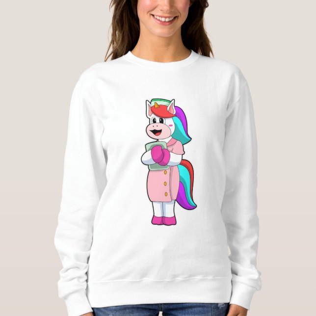 Unicorn as Nurse Sweatshirt (Front)