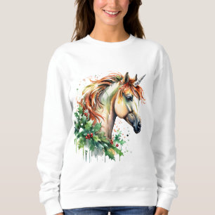 Unicorn at Christmas Sweatshirt