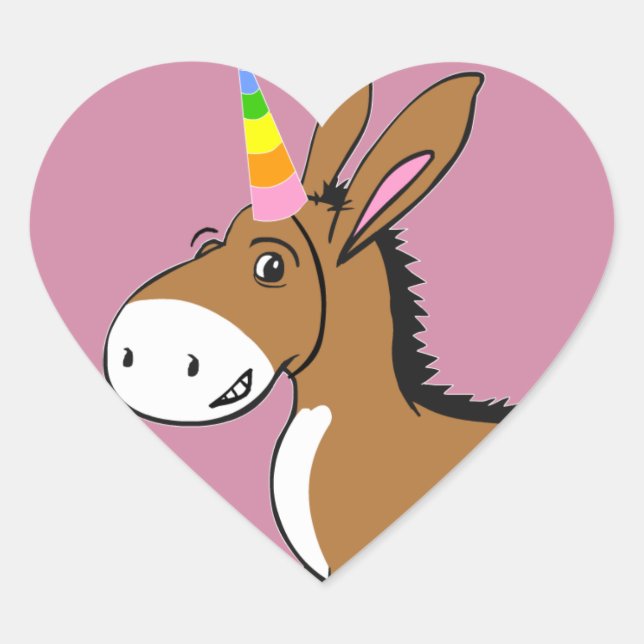 Unicorn at Heart Sticker (Front)