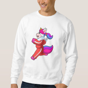 Unicorn at Running Sweatshirt