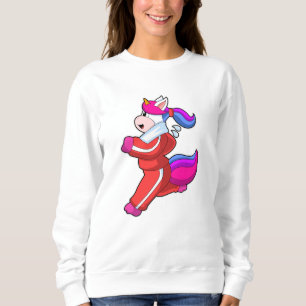 Unicorn at Running Sweatshirt