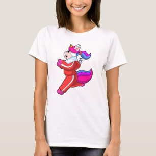 Unicorn at Running T-Shirt