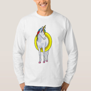 Unicorn at Swimming with Swim ring T-Shirt
