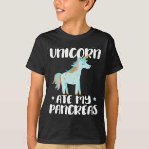 Unicorn Ate My Pancreas - Cute Diabetic Unicorn Wa T-Shirt
