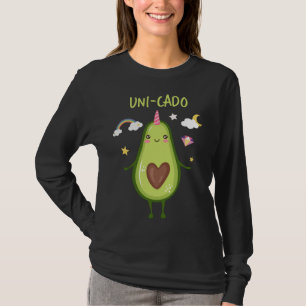 Unicorn Avocado Guacamole Toast Healthy Fat Green  T-Shirt