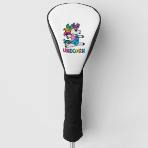 Unicorn Awesome Dabbing Unicorn Birthday Rainbow Golf Head Cover