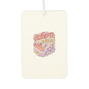 Unicorn Axolotl Unicorn Splash Whimsical White Bac Car Air Freshener