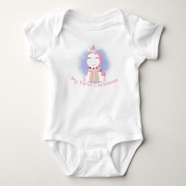 Unicorn Baby Bodysuit (Front)