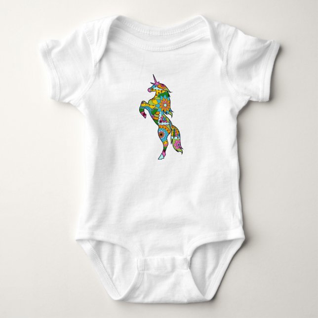 Unicorn Baby Bodysuit (Front)