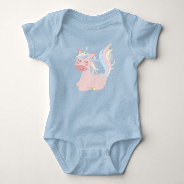 Unicorn- Baby Jersey Bodysuit (Front)