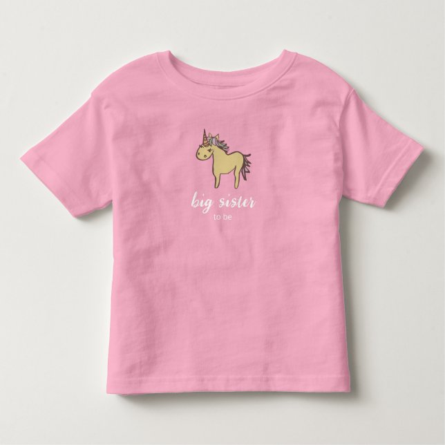 Unicorn Baby Shower Gender Neutral Toddler T-Shirt (Front)